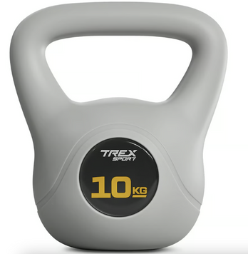 Гиря вінілова 10кг Trex Sport TX-010CKB сірий 5902308234741 фото