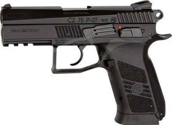 Пістолет пневматичний ASG CZ 75 P-07 Duty Blowback. Корпус - метал, 4,5 мм, 99-110 м/с. 2370.25.20 фото