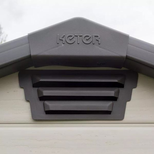 Садовий пластиковий будиночок Keter MANOR 4х6S, бежевий 7290106936980 фото