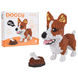 Дитячий конструктор Ramiz 6115 Welsh Corgi з мисочкою на кісткою 1200 ел, коричнево-білий ZKL.6115 фото 1