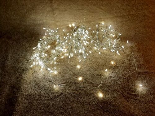 Гірлянда-кластер, срібна струна, 20 м, Luca Lighting, теплий білий 8718861852684 фото