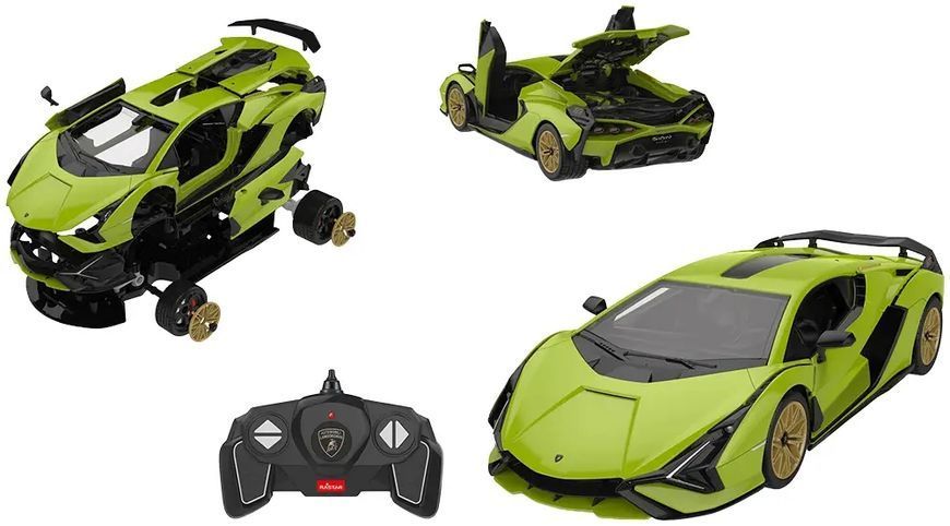 Машинка-конструктор Rastar Lamborghini Sian 1:18. Зелений 454.00.32 фото