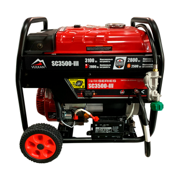 Генераторна установка SC3500-III (бензин/газ) 1ф 2,8кВт/2,3кВт, ручн.старт/електростарт, бак-15л SC3500-III(Gasoline/LPG) фото