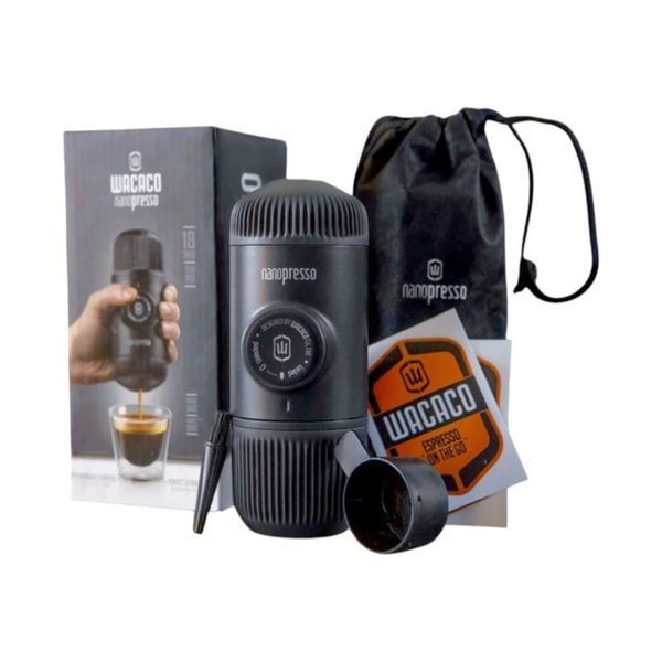 Портативна еспресо-кавоварка Wacaco Nanopresso+ з адаптером для капсули WNANONS фото