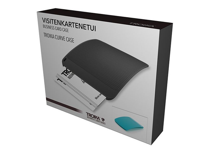 Візитниця Troika curve case, блакитна CDC15-01/TQ фото