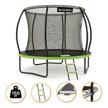 Батут з внутрішньою захисною сіткою 312 см LEOBRO Premium Pro 10FT GREEN (LB-1100) LB-1100 фото