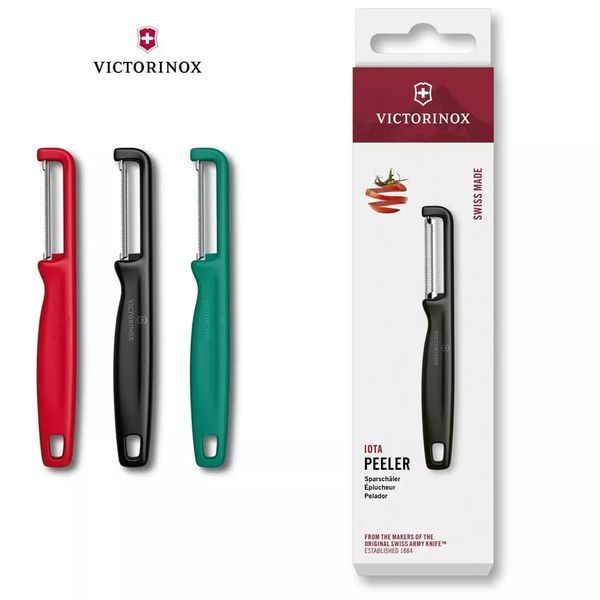 Овочечистка двостороннє серейторне лезо 16,5 см Victorinox Iota бирюзовий (6.0943.4) 6.0943.4 фото