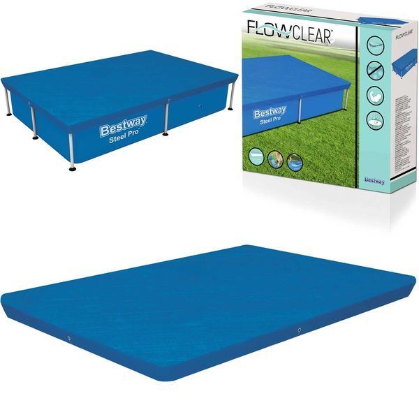 Накриття для каркасного басейну Bestway 58103 224 x 154 см DM-58103 фото