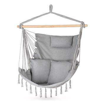 Бразильське крісло - гамак Outtec Boho XXL сірий 5907766665021 фото