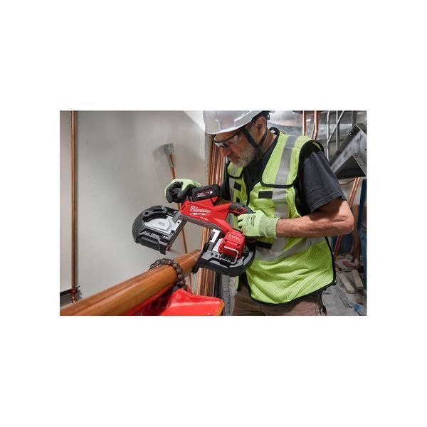 Пила стрічкова акумуляторна MILWAUKEE, M18 FBS127-502C (зарядний пристрій M12-18 FC, 2 акумулятори М18 В5 5Аг, кейс) 4933498310 фото