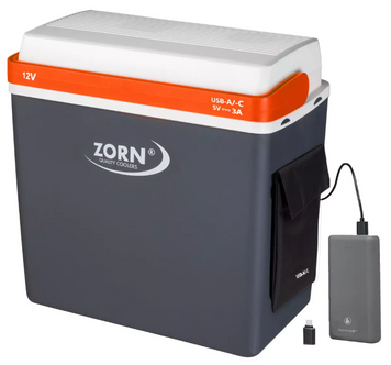 Автохолодильник Zorn Z-24 + USB 12 V, сірий 4251702500954 фото