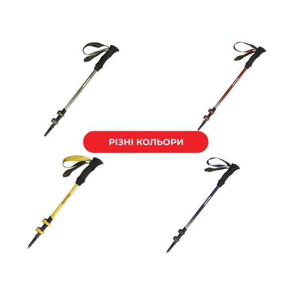 Трекінгова палиця Naturehike CNK2300DS010, 100 см, жовта 6976023923524 фото