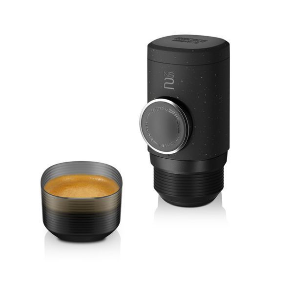 Портативна еспресо-кавоварка Wacaco Minipresso NS2, механічна, для капсул, чорний WMININS2BL фото