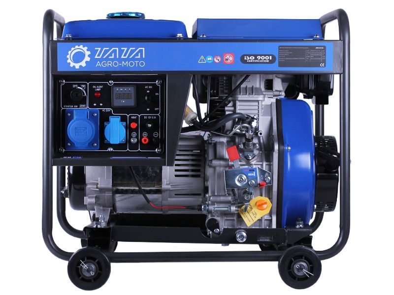 Генератор дизель JM8500X(E) 6.0/6.5KW (однофазний+свічка розжарення) ТАТА GN-031 фото