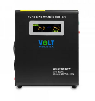Гібридний ДБЖ/інвертор Volt Polska SINUS PRO 800 W 12/230V 500/800W (3SP098012W) 3SP098012W фото