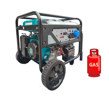 Генератор Газо/бензиновий INVO H9000D-G 7.2/7.7 кВт з електрозапуском DD0004647 фото