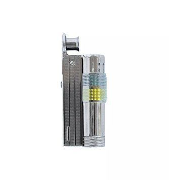 Запальничка бензинова IMCO Super 6700 Triplex Oil chrome yellow-blue Two Tone хром жовто-блакитна (IM1800083) IM1800083 фото