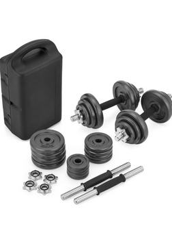 Набір гантелі в кейсі Gymtek чавунні 2х10кг 5907766663072 фото