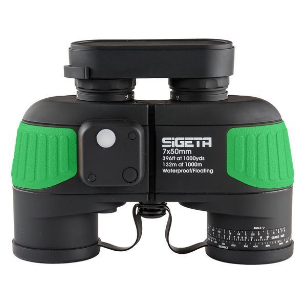 Бінокль SIGETA Admiral 7x50 Green floating/compass/reticle морський + Безкоштовна доставка 65800 фото