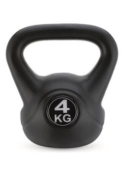 Гиря вінілова Gymtek 4кг чорний 5907766665564 фото