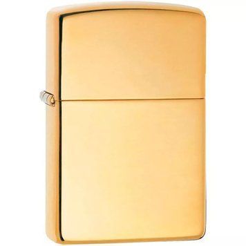 Запальничка армована Zippo Armor High Polish Brass зеркальне золото (169) 169 фото