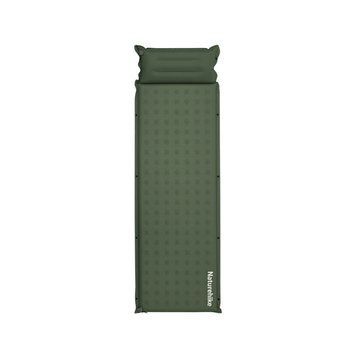Килимок надувний із подушкою одномісний Naturehike CNK2550WS025, 30 мм, зелений 6977465868817 фото