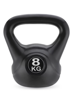 Гиря вінілова Gymtek 8кг чорний 5907766665588 фото