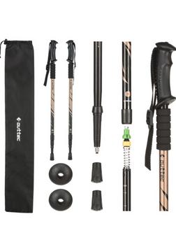 Трекінгові палки Outtec алюмінієві 3-х секційні 65-135см Anti-shock 5907766665236 фото